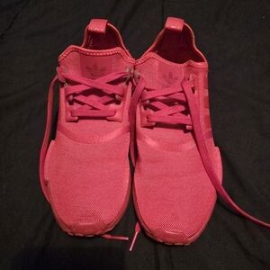 Adidas Bold Red Athletic Shoes